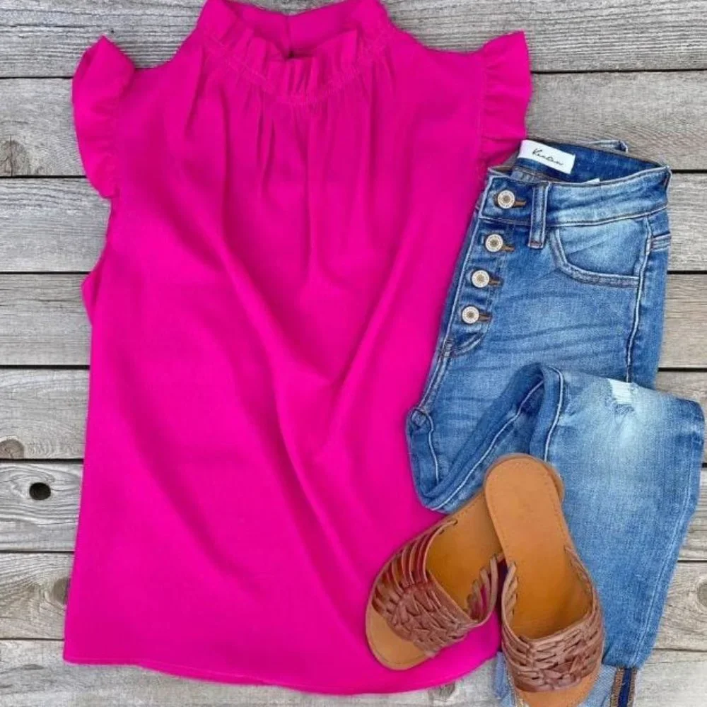 Madison Ruffle Top - Picture 1 of 2